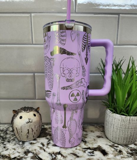 40oz Radiologist, X-Ray Tech, Radiology Tech, Tumbler - Laser-Engraved Stainless Steel
