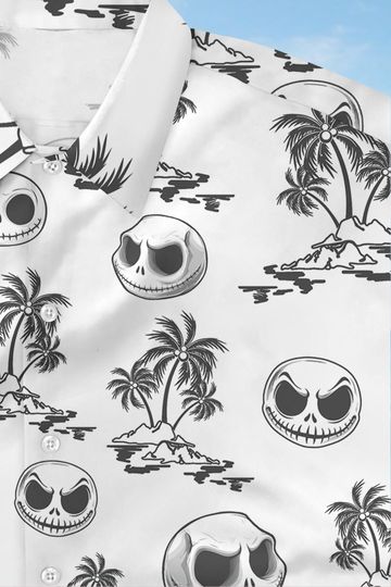 Jack Skellington Button Shirt, Disney Trip Shirt, Nightmare Before Christmas Shirt, Magic Kingdom Shirt, Vacation Shirt, Gift For Him