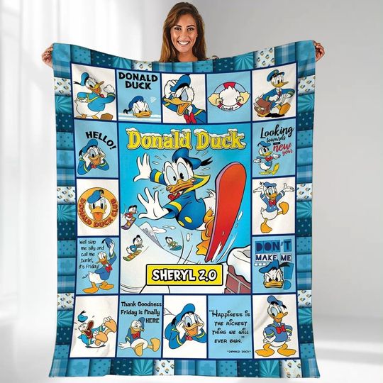 Donald Duck and Daisy Duck Throw Blanket for Kids