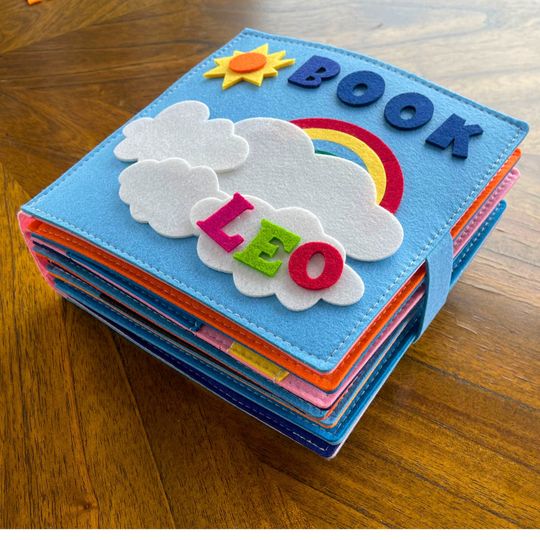 Activity Busy Book, Montessori educational book for kids, Personalized Quiet Book for Toddlers