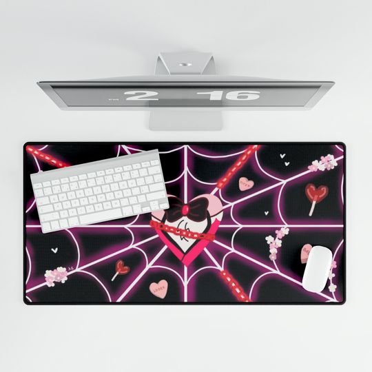 Angel Dust Hazbin Hotel Desk Mat, Hazbin Hotel Decor
