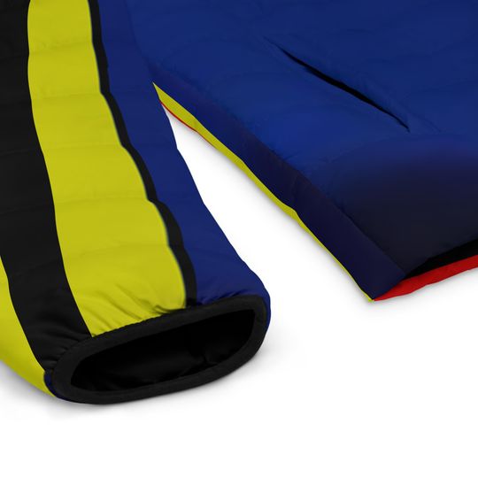 Irradicater Superman/Men's Puffer Jacket (AOP)