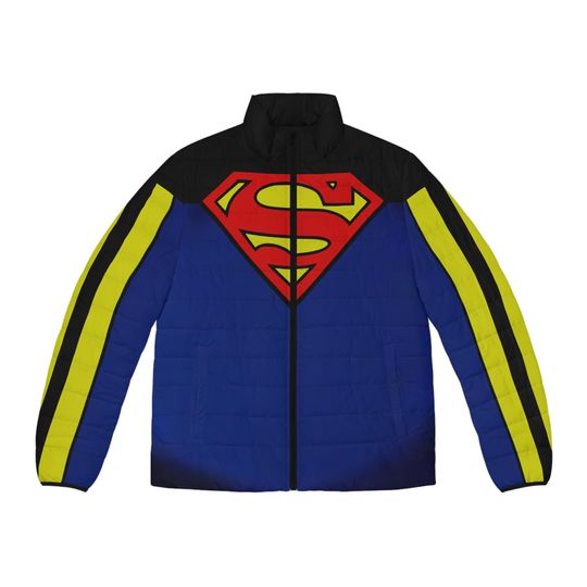 Irradicater Superman/Men's Puffer Jacket (AOP)