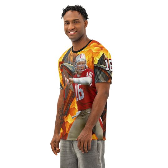 Joe Montana Inspired 3D Crew Neck T-Shirt for Men