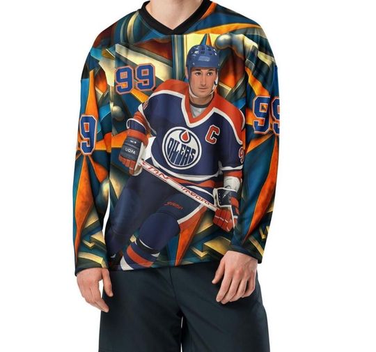Wayne Gretzky Inspired Men's Hockey Jersey