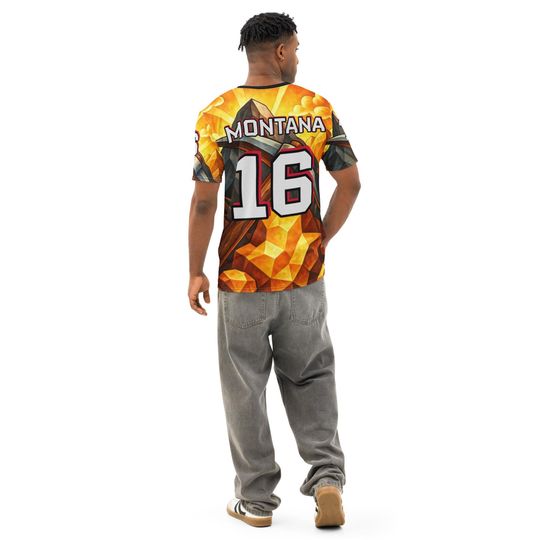 Joe Montana Inspired 3D Crew Neck T-Shirt for Men