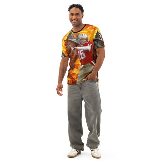 Joe Montana Inspired 3D Crew Neck T-Shirt for Men