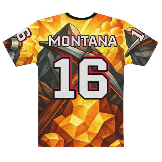 Joe Montana Inspired 3D Crew Neck T-Shirt for Men