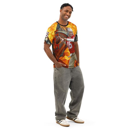 Joe Montana Inspired 3D Crew Neck T-Shirt for Men