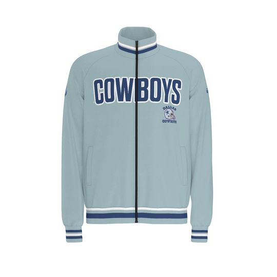 Dallas CowBoys Slight blue Raglan-Sleeve Stand Collar Jacket