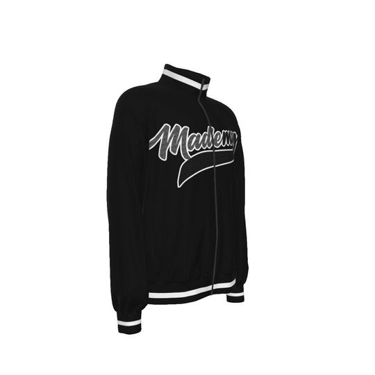 MADEMAN BLK|WHTE Raglan-Sleeve Stand Collar Jacket