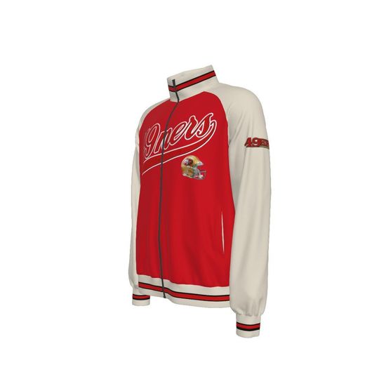 49ner SF  Raglan-Sleeve Stand Collar Jacket