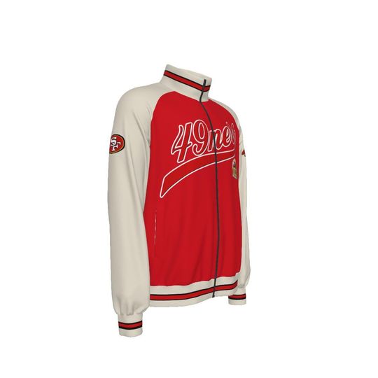 49ner SF  Raglan-Sleeve Stand Collar Jacket
