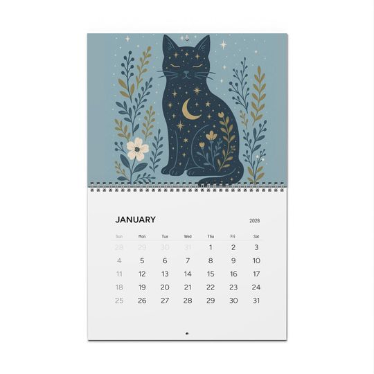 Cat Calendar 2026 Wall Calendar for Cat Lovers and Gift Items