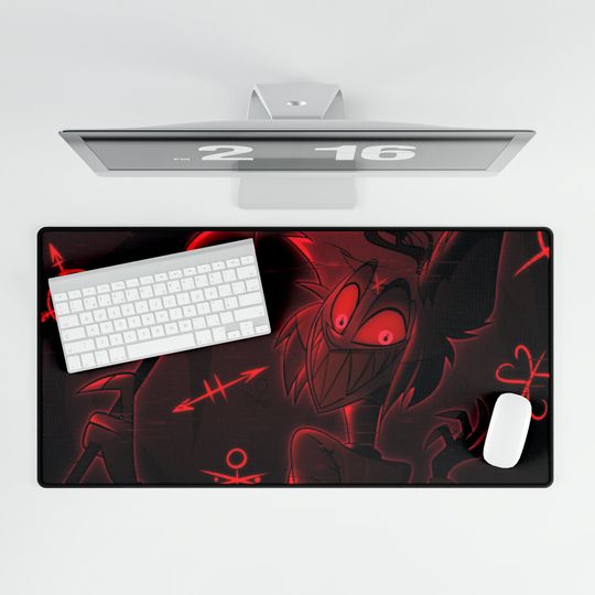 Alastor Hazbin Hotel Desk Mat, Hazbin Hotel Decor