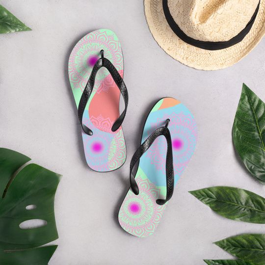 Flip Flops | Toe separators | watercolor flip flops | Bridal Shower Flip Flops | Clip Art Flip Flop