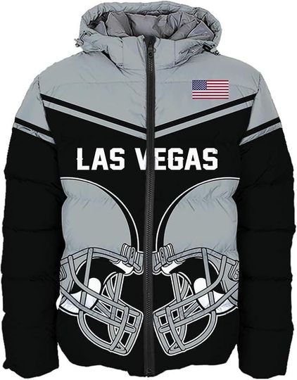 Las Vegas City Football Personalized Puffer Jacket
