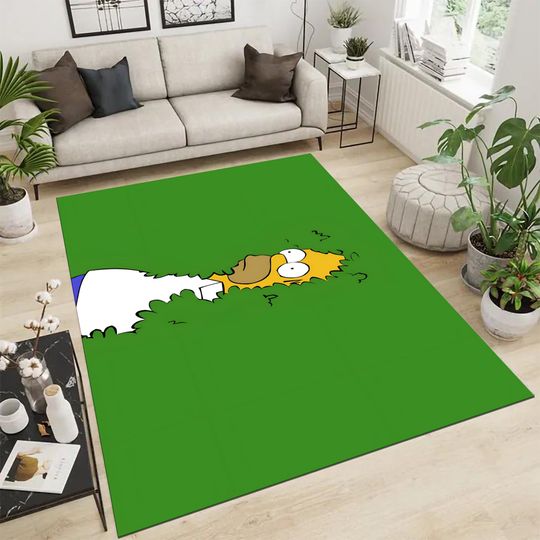 The Simpsons Rug, Funny Cartoon Design, Area Rug