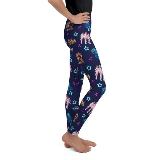 Blue Kpop Demon Hunters Youth Leggings
