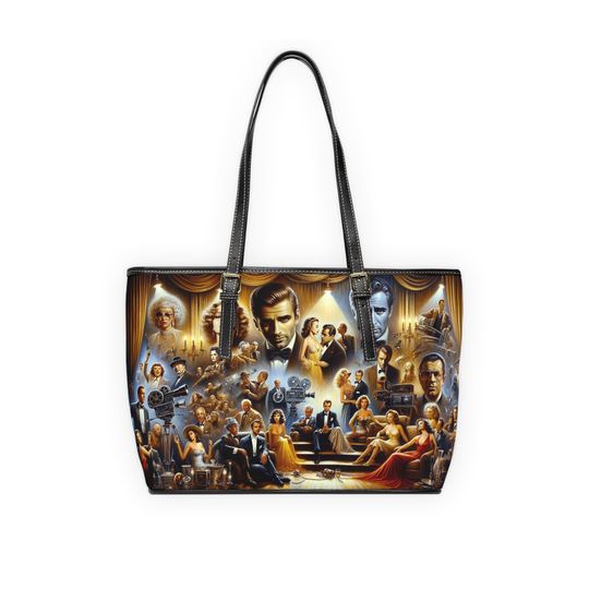 Silver Screen Legends-PU Leather Shoulder Bag