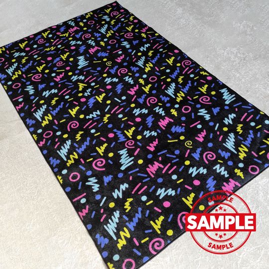 Basketball Team Logo Rug: Non-Slip Sports Floor Mat