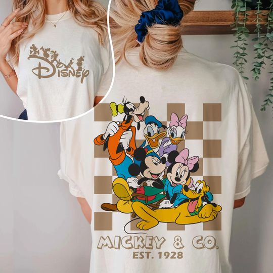 Bundle Checkered Mickey & Co. Sweatshirt, Checkered Mickey Shirt