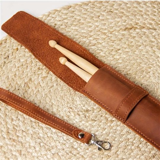 Personalized Drumstick Pouch with Name, Drumstick Holder Bag, Drumstick Storage Bag, Unique Gifts for Drummers