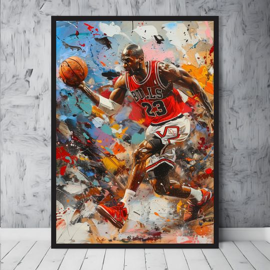 Michael Jordan Motivational Basketball Wall Art Poster