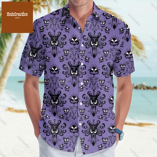 Haunted Mansion Button Shirt, Disney Haunted Mansion Shirt