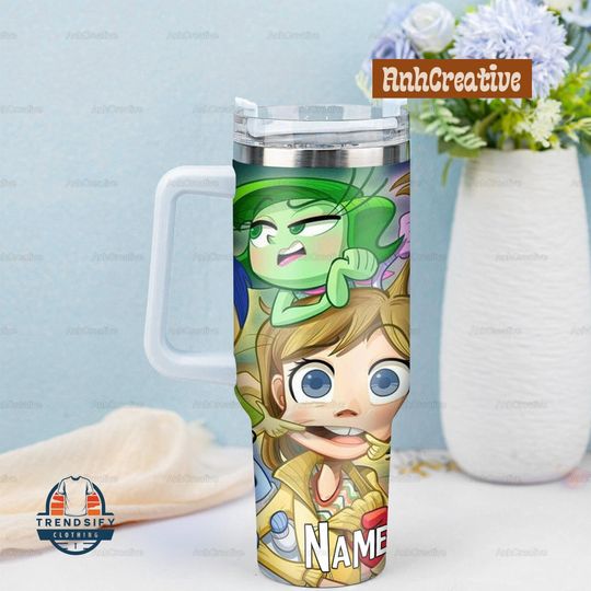 Personalized Disney Pixar Inside Out Tumbler, Inside Out 2 Movie 2024