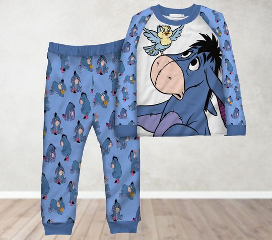 Eeyore Pajamas Set, Winnie Pooh Matching Family Pajamas, Disney Movie Christmas Pajamas