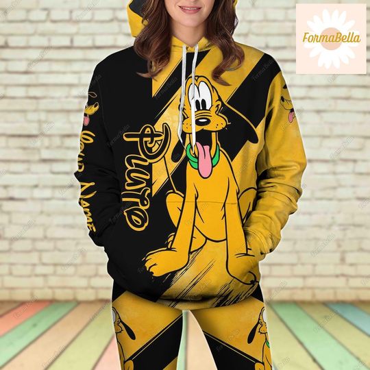 Pluto Hoodie/Leggings, Disney Pluto Leggings, Pluto Dog Hoodie