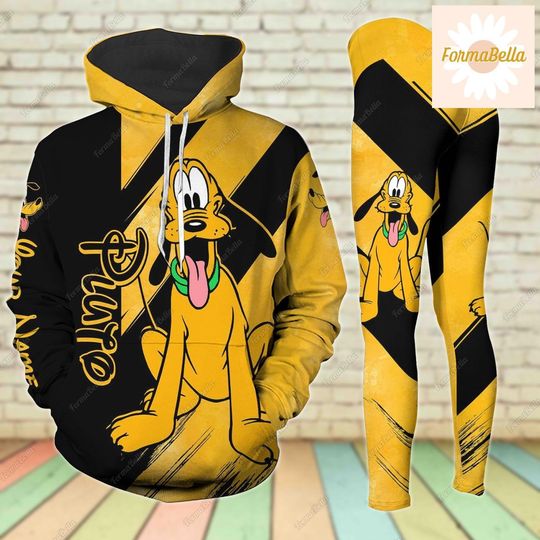 Pluto Hoodie/Leggings, Disney Pluto Leggings, Pluto Dog Hoodie