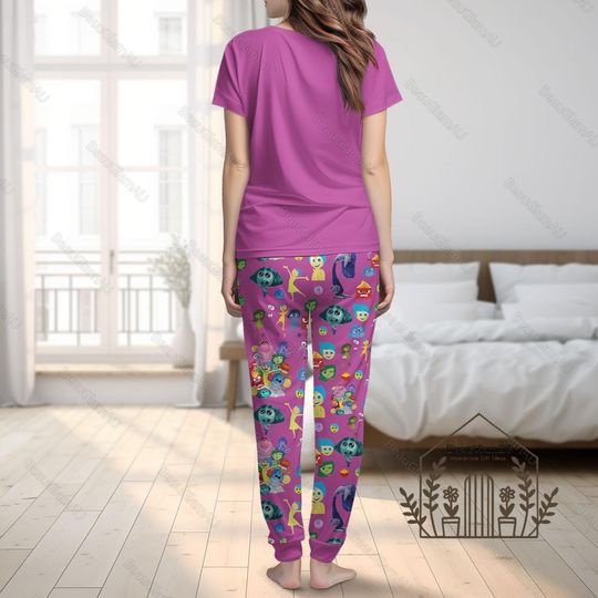 Halloween Disney Inside Out Pajamas Set, Inside Out Characters Shirt