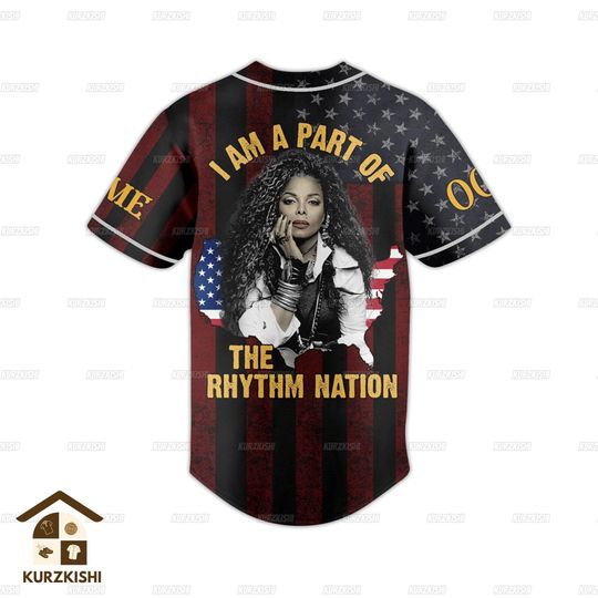 Janet Jackson Baseball Jersey, Janet Jackson Jersey Shirt, Custom Janet Jackson Shirt