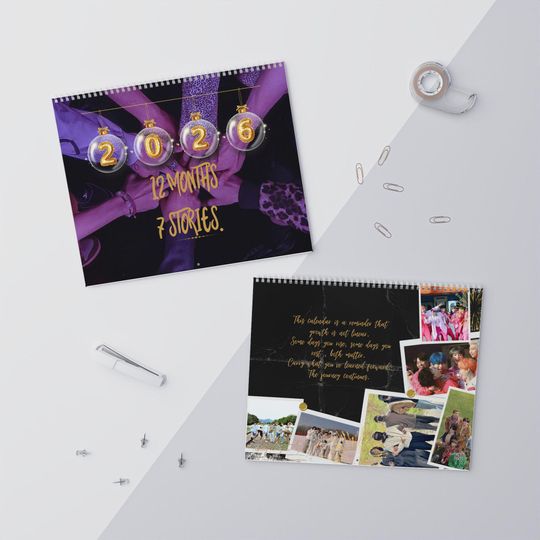 BTS Through the Eras 2026 Calendar