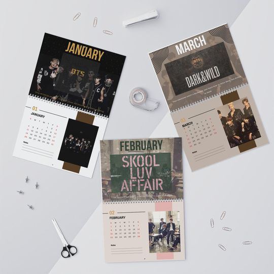 BTS Through the Eras 2026 Calendar