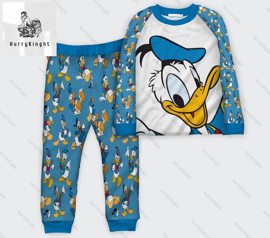 Christmas Donald Duck Pajamas Family, Donald Duck Pajamas, Disney Matching Pajamas Set, Donald Duck Holiday Pajamas, Disneyworld Shirt