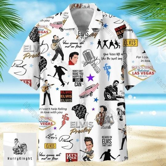 Elvis Presley Hawaiian Shirt, Elvis Presley Button Shirt, Rock And Roll Shirt, Elvis Presley Merch Shirt, Elvis Presley Tour Shirt