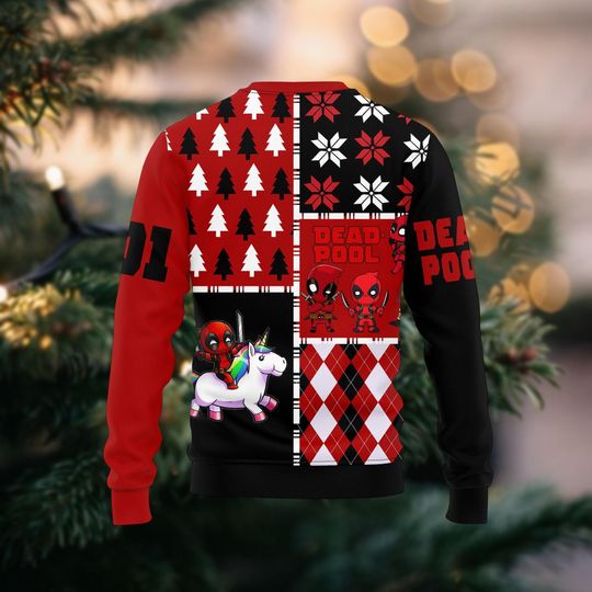 Deadpool Unicorn Christmas Ugly Sweater