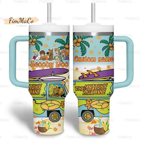 Scooby Doo Tumbler 40oz, Scooby Doo Stainless Tumbler with handle