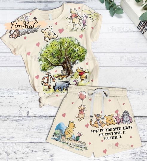 Winnie The Pooh Short Pajama Sets, Pooh Summer Gifts