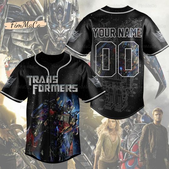 Halloween Personalized Transformers Jersey, Transformers Baseball Jersey Team