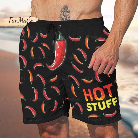 Hot Chilli Shorts, Chilli Lips Shorts, Chilli Summer Pants