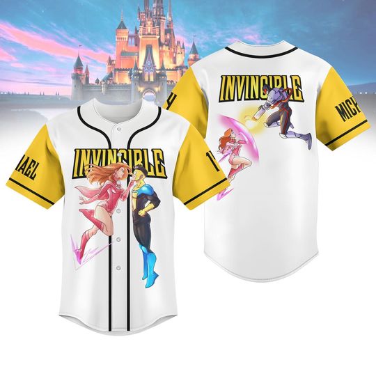 Invincible and Atom Eve Baseball Jersey, Invincible Couple Baseball Shirt