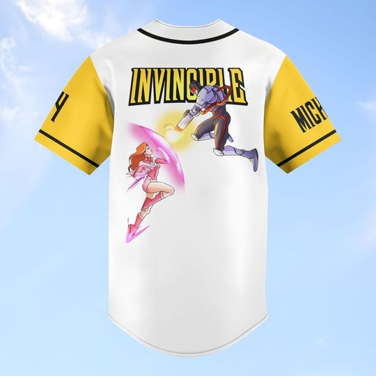 Invincible and Atom Eve Baseball Jersey, Invincible Couple Baseball Shirt