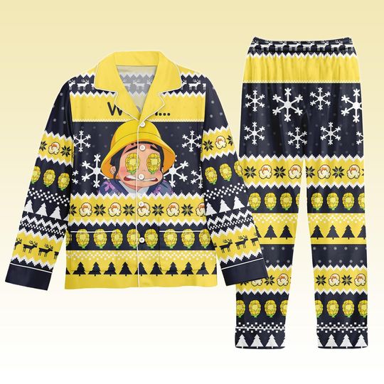 Kpop Hunter Character Christmas Pajamas Set, Demon Hunter Cartoon Pjs, Kpop Movie Holiday Gift, Xmas Sleepwear Gift Set