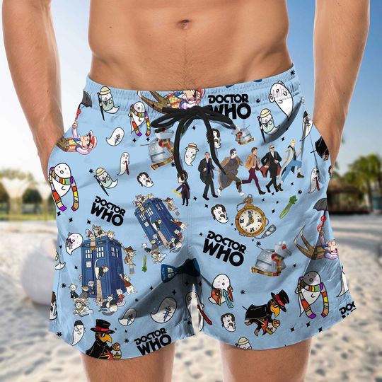 Doctor Who Button Shirt, Police Box Summer Men Short, Doctor Who Tv Series Hawaii T-Shirt, Starry Night Dr Who Shirt Men, Dr Who Fan Gi