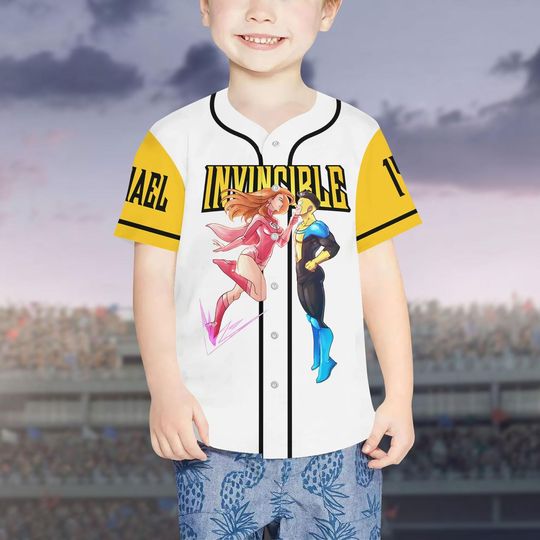 Invincible and Atom Eve Baseball Jersey, Invincible Couple Baseball Shirt