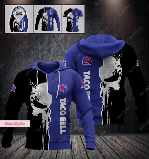 Taco Bell Cake Hoodie, Taco Bell Hot Sauce Hoodie, Taco Bell 3D Hoodie